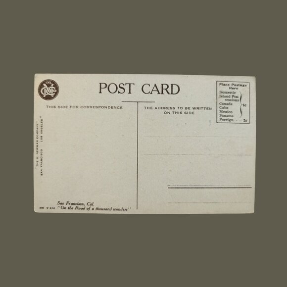 Vintage Blank San Francisco California Golden Gate Park Concert Postcard - Picture 2 of 2